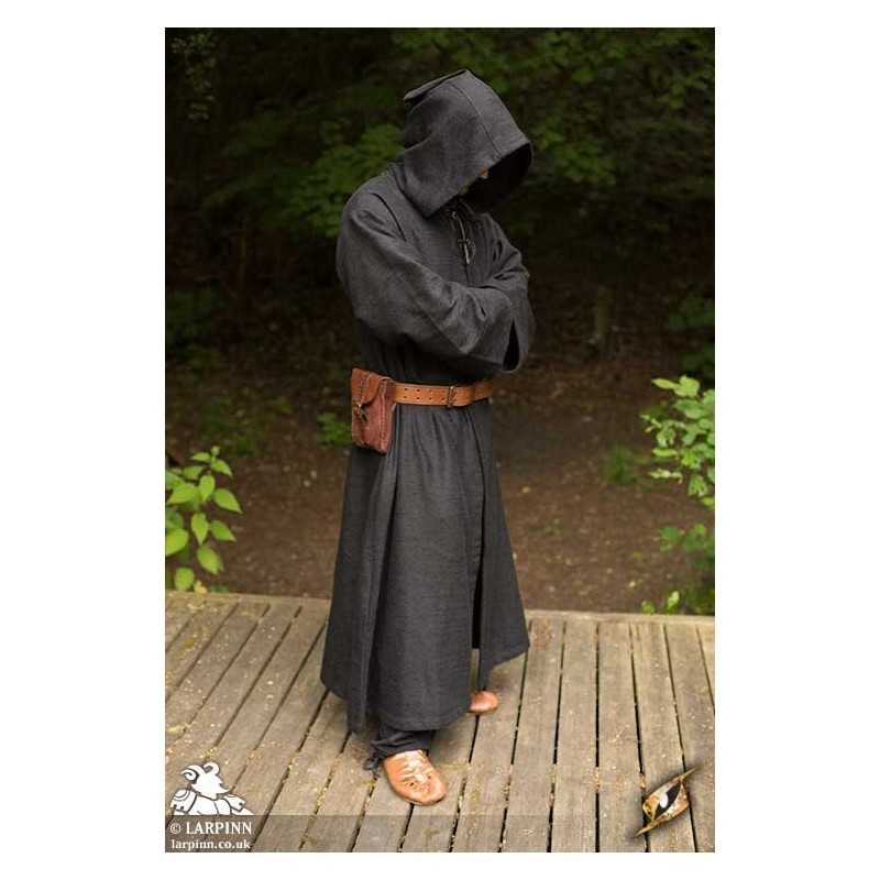 Monk Robe - Black - Benedict Robe - LARP Costume - Cleric