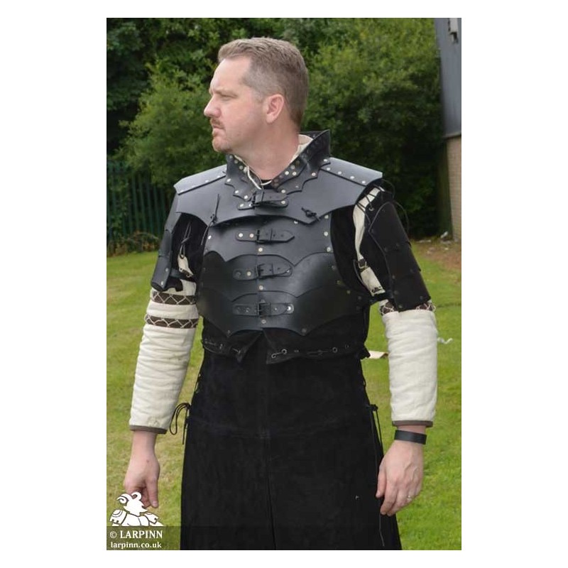 Ajax Leather Body Armour - Black