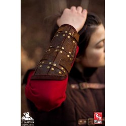 Fighter Leather Bracers - S - Brown