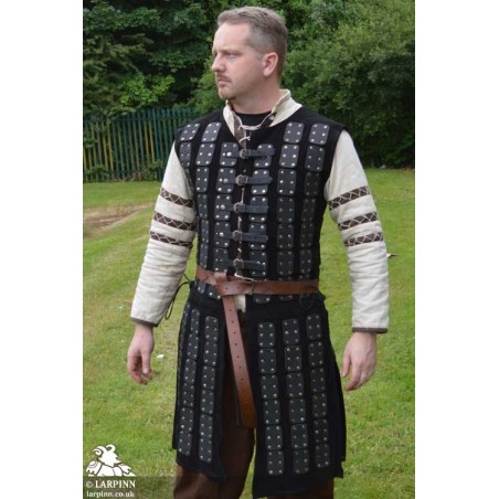 Boden Leather Plated Body Armour - Black