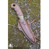Woodsman Throwing Knife and Holder - Brown