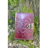 Embossed Leather Journal - Dragon with Clasp