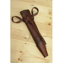 Dagger Scabbard - Straight Full - Brown