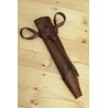 Dagger Scabbard - Straight Full - Brown