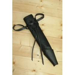 Dagger Scabbard - Straight Full - Black