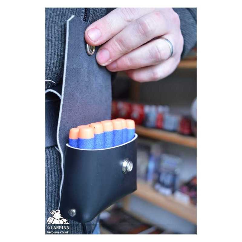 Matrix Dart Pouch Black Nerf Bullet Bag LARP, Cosplay Accessories