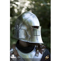 Visored Barbuta Helmet