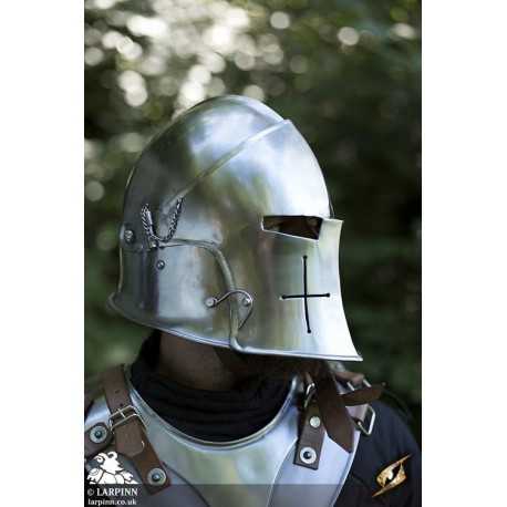 Visored Barbuta Helmet
