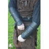 Ulric Arm Bracers - Black Leather