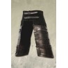 Ulric Upper Leg Armour - Black Leather