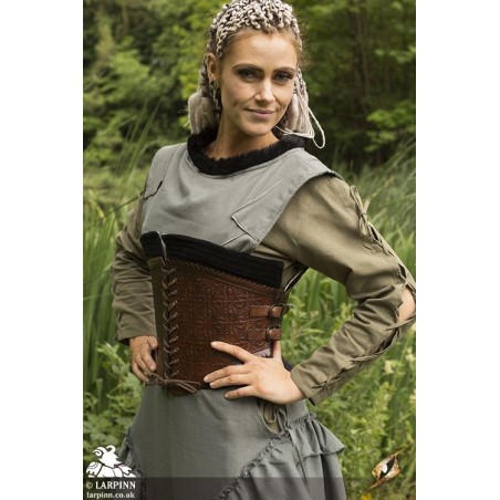 Margot Corset - Brown/Black