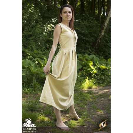 Peasant Dress - Desert Beige