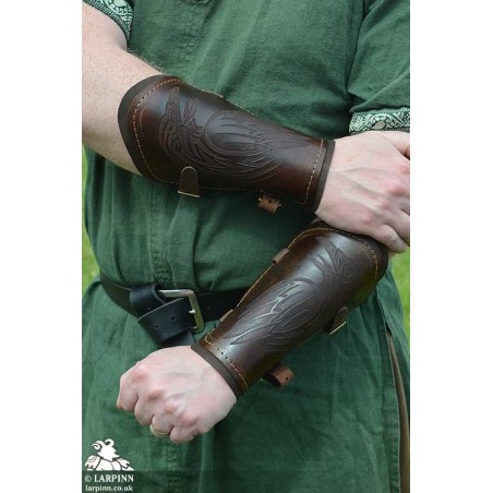 Raven Bracers - Brown