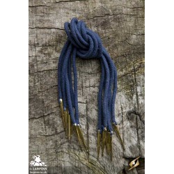 Tie Strings With Points - Dark Blue