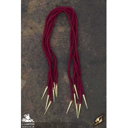 Tie Strings With Points - Dark Red