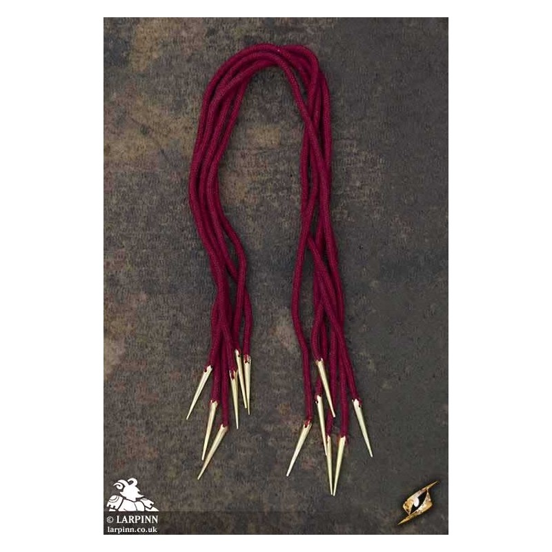 Tie Strings With Points - Dark Red