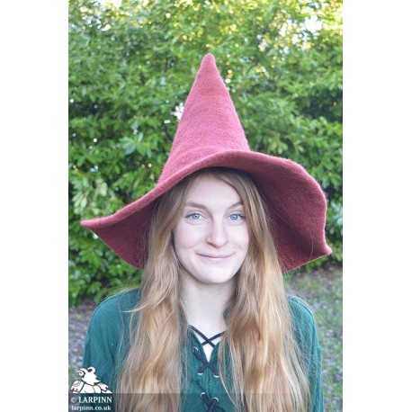 Woollen Witch Hat - Red