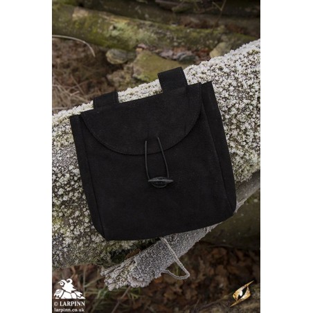 Thin Leatherbag - Large - Black