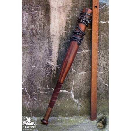 Barbed Wire Baseball Bat - Wood - 32in - LARP