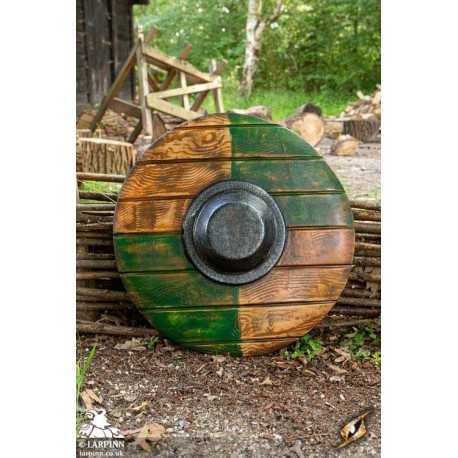 Drang Shield - Green/Wood - 20IN - LARP