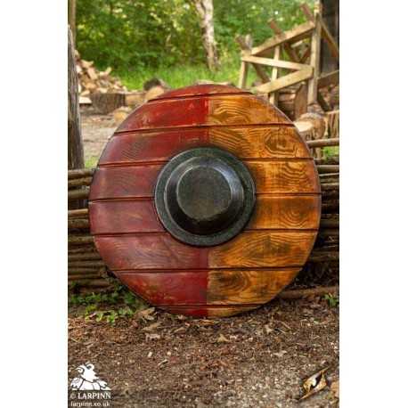 Drang Shield - Red/Wood - 20IN - LARP