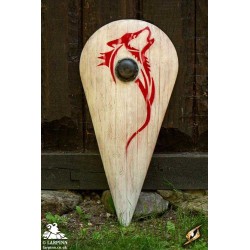 Norman Wolf Shield - 46IN x 22IN - LARP