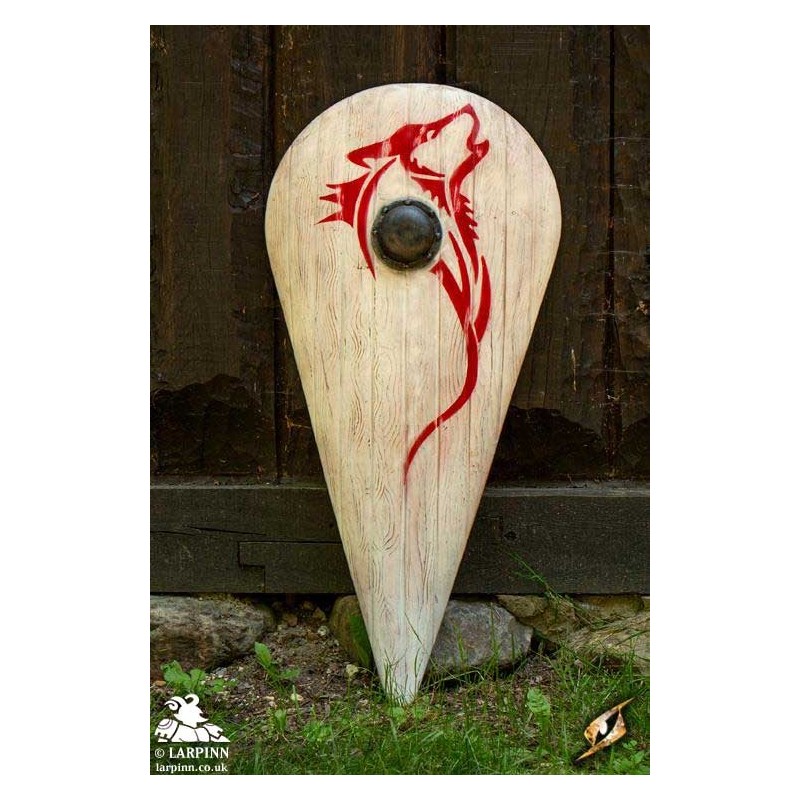 Norman Wolf Shield - 46IN x 22IN - LARP