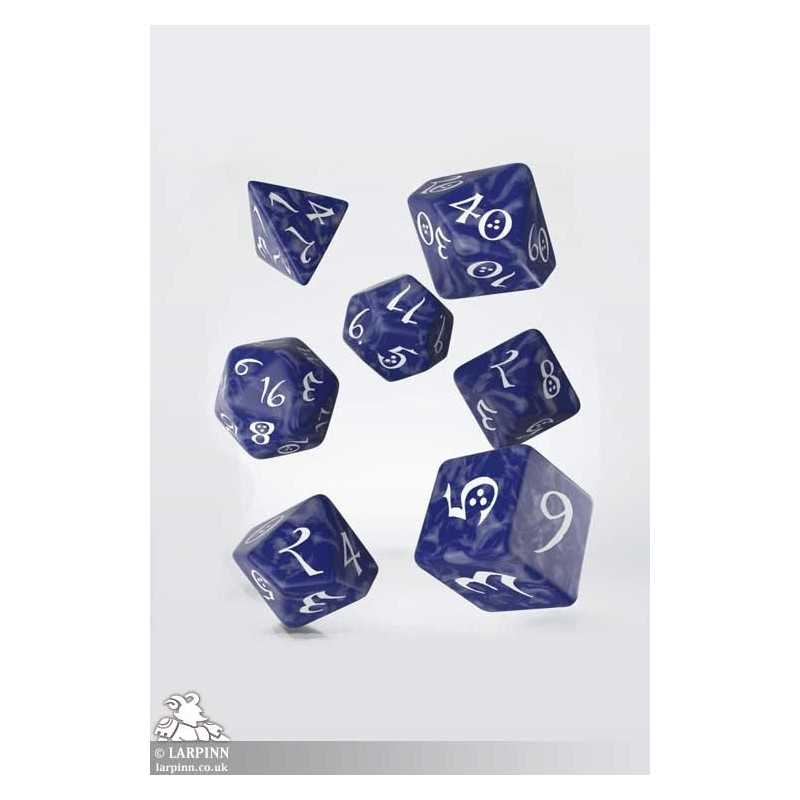 Classic RPG Cobalt & White Polyhedral Dice Set Dungeons & Dragons