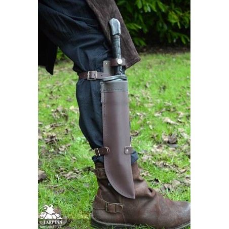 Elred Dagger Leg Scabbard - Brown