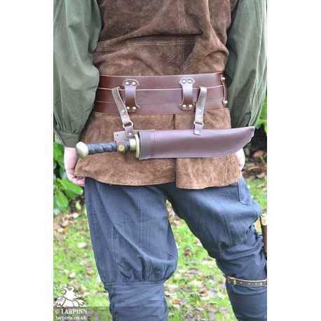 Ranger Horizontal Dagger Scabbard - Brown