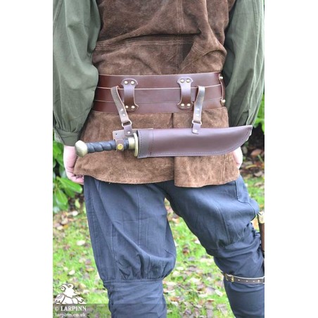Ranger Horizontal Dagger Scabbard - Brown