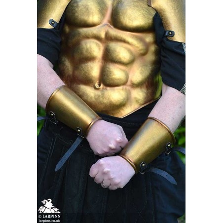 Bronze Hoplite Vambracers - Polyurethane Plate Armour