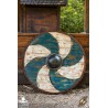 Thegn Saxon Shield - Blue/White - 32IN - LARP