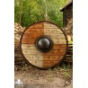 Thegn Saxon Shield - Wood/White - 28IN - LARP