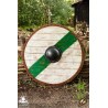 Thegn Saxon Shield - Green Stripe - 32IN - LARP