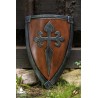 Crusader Shield - Wood/Steel - 28IN x 20IN - LARP