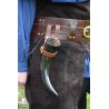 Viking Buckled Drinking Horn Holder - Brown