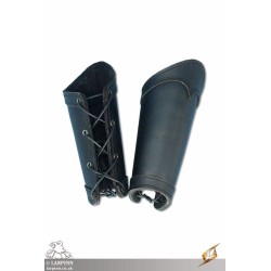 Warrior Bracers - Leather - Black