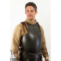 Dark Warrior Metal Breast Plate Armour - Epic Dark Metal
