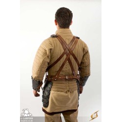 Dark Warrior Metal Breast Plate Armour - Epic Dark Metal