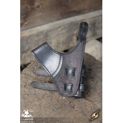 Adventurer Sword Holder Scabbard - Black Leather