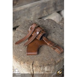 Adventurer Sword Holder Scabbard - Brown Leather