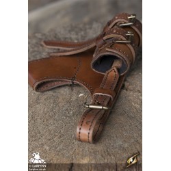Adventurer Sword Holder Scabbard - Brown Leather