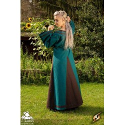 Astrid Dress - Azure / Brown