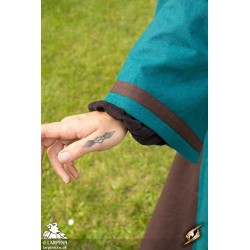 Astrid Dress - Azure / Brown