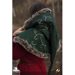 Hood - Fur - Dark Green