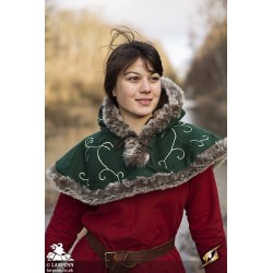 Hood - Fur - Dark Green
