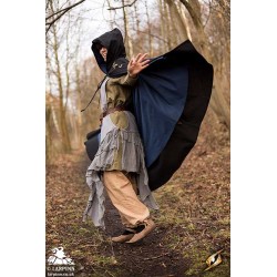 Embroidered Cape/Cloak - Black