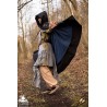 Embroidered Cape/Cloak - Black