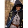 Embroidered Cape/Cloak - Black